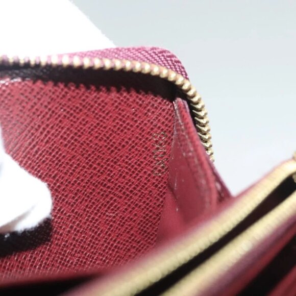 LOUIS VUITTON Damie Payette Zippy Wallet Long Wallet Red - Picture 13 of 14